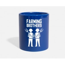 Farming Brothers Royal Blue Mugs